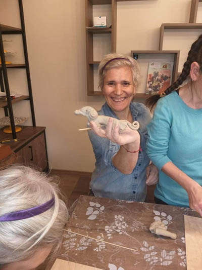 The ceramics lab in Geghanist, Armenia,   rings joy to the residents of the Warm Hearths homes.