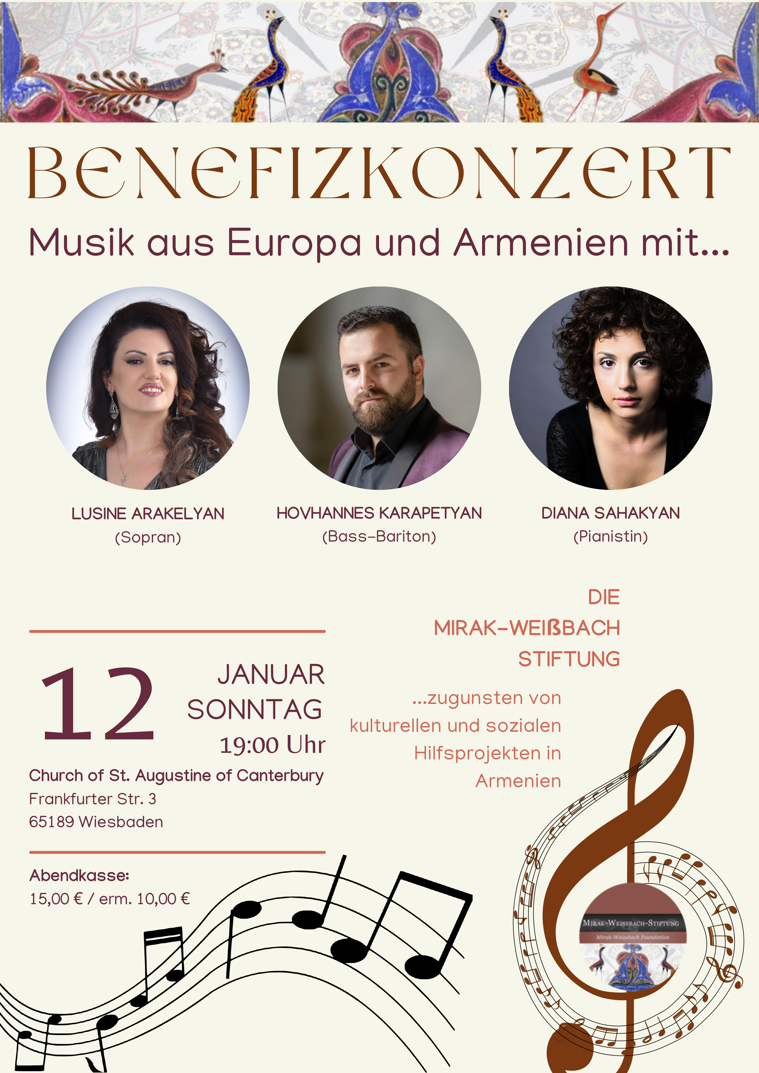 12 Januar 2025 – Erfolgreiches Benefizkonzert der Mirak-Weißbach-Stiftung in Wiesbaden!